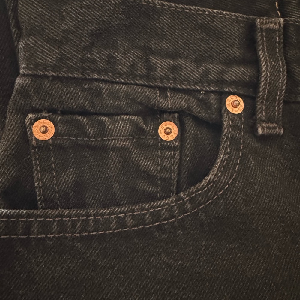 Vintage Levi’s 550 Black Relaxed Fit Tapered mom Jeans Women’s 10 Regular - Picture 9 of 13